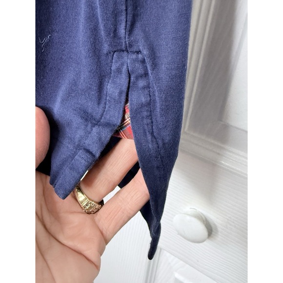 Polo Golf Ralph Lauren Men's L Pima Cotton Vintage Lisle Short Sleeve Navy Blue - Picture 4 of 8